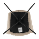 Dizájnos forgószék, bézs/fekete, KOMODO