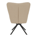 Dizájnos forgószék, bézs/fekete, KOMODO
