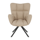 Dizájnos forgószék, bézs/fekete, KOMODO