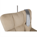 Dizájnos forgószék, bézs/fekete, KOMODO