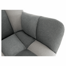 Dizájnos forgó fotel, patchwork/fekete, KOMODO