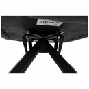 Dizájnos forgó fotel, patchwork/fekete, KOMODO