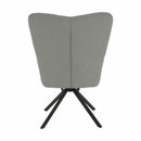 Dizájnos pörgő fotel, szürke/fekete, KOMODO