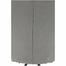 Dizájnos pörgő fotel, szürke/fekete, KOMODO