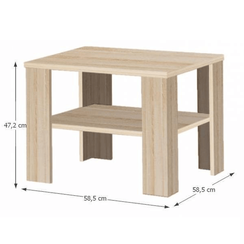 Dohányzóasztal, sonoma tölgy, INTERSYS 21