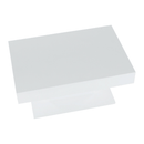 Dohányzóasztal tárolóhellyel, fehér magas fényű, DIKARO