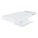 Dohányzóasztal tárolóhellyel, fehér magas fényű, DIKARO