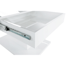 Dohányzóasztal tárolóhellyel, fehér magas fényű, DIKARO