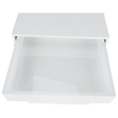 Dohányzóasztal tárolóhellyel, fehér magas fényű, DIKARO