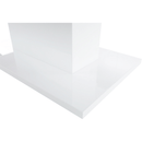 Dohányzóasztal tárolóhellyel, fehér magas fényű, DIKARO