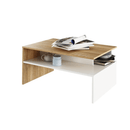 Dohányzóasztal, tölgy sonoma/fehér, DAMOLI