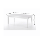 Dohányzóasztal, DTD fóliázott/MDF festett, fehér, PARIS