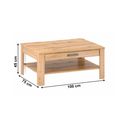 Dohányzóasztal, appalachian tölgy, PUSAN T