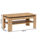 Dohányzóasztal, wotan tölgy, TORONTA T