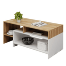 Dohányzóasztal, tölgy grandson/fehér, ALICANTE