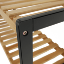 Cipőtartó, természetes/fekete, KONTRE