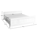 Ágy KLS, sosna andersen, 160x200, KORA