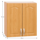 Konyha szekrény, felső, éger, LORA MDF NEW KLASIK W80/735