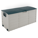 Kerti tárolódoboz, szürke/zöld, KORTEZ