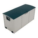 Kerti tárolódoboz, szürke/zöld, KORTEZ