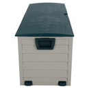 Kerti tárolódoboz, szürke/zöld, KORTEZ