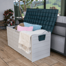 Kerti tárolódoboz, szürke/zöld, KORTEZ