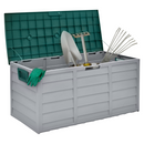 Kerti tárolódoboz, szürke/zöld, KORTEZ