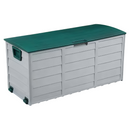 Kerti tárolódoboz, szürke/zöld, KORTEZ