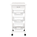 Tálalókocsi, fehér, KORUS