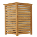 Szennyestartó kosár, festett bambusz/bézs, BASKET