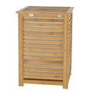 Szennyestartó kosár, festett bambusz/bézs, BASKET