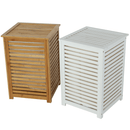 Szennyestartó kosár, festett bambusz/bézs, BASKET