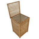 Szennyestartó kosár, festett bambusz/bézs, BASKET