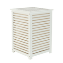 Szennyestartó kosár, lakkozott, banbusz/féher/bézs, BASKET