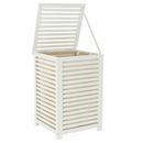 Szennyestartó kosár, lakkozott, banbusz/féher/bézs, BASKET