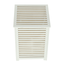 Szennyestartó kosár, lakkozott, banbusz/féher/bézs, BASKET