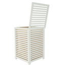 Szennyestartó kosár, lakkozott, banbusz/féher/bézs, BASKET