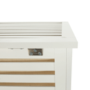 Szennyestartó kosár, lakkozott, banbusz/féher/bézs, BASKET