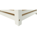 Szennyestartó kosár, lakkozott, banbusz/féher/bézs, BASKET