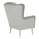 Dizájnos fotel, anyag, cappuccino/minta, BELEK