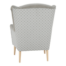 Dizájnos fotel, anyag, cappuccino/minta, BELEK