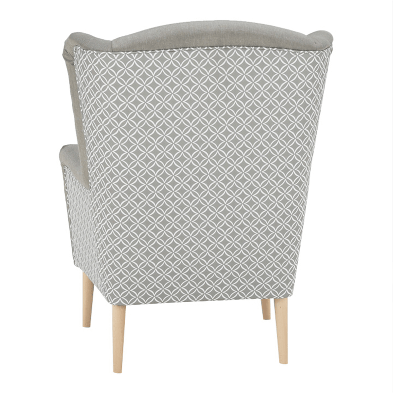 Dizájnos fotel, anyag, cappuccino/minta, BELEK