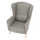 Dizájnos fotel, anyag, cappuccino/minta, BELEK