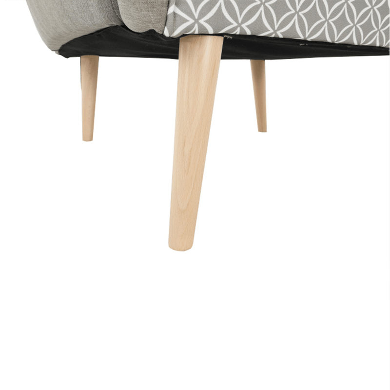 Dizájnos fotel, anyag, cappuccino/minta, BELEK