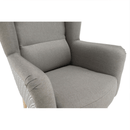 Dizájnos fotel, anyag, cappuccino/minta, BELEK