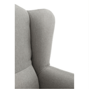 Dizájnos fotel, anyag, cappuccino/minta, BELEK