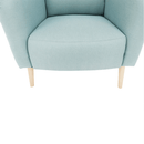 Dizájnos fotel, anyag, mentol/minta, BELEK