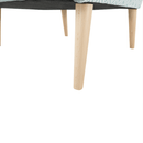 Dizájnos fotel, anyag, mentol/minta, BELEK