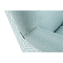 Dizájnos fotel, anyag, mentol/minta, BELEK