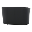 Klub duplafotel, fekete textilbőr, CUBA